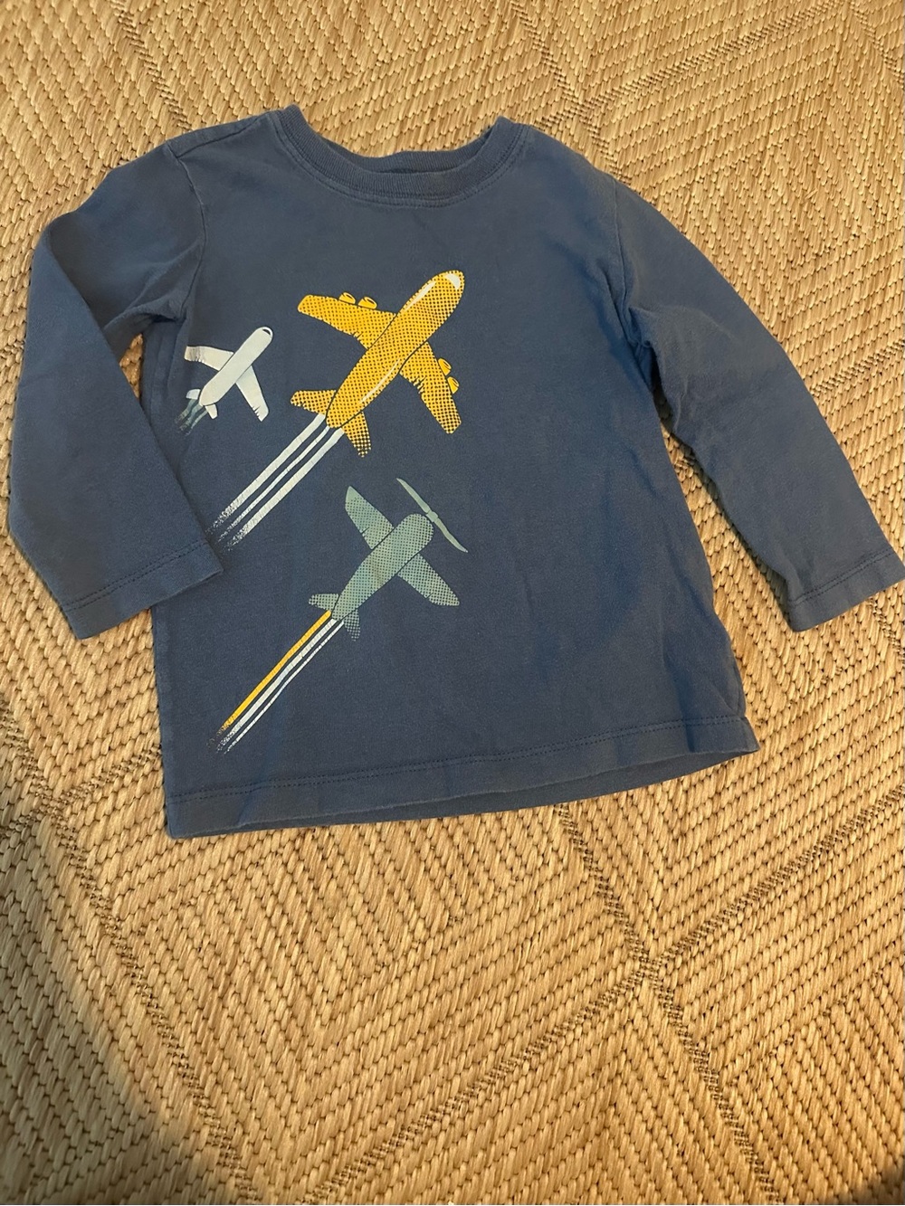 Carter's Long-Sleeve Boys Tee Airplane Graphic